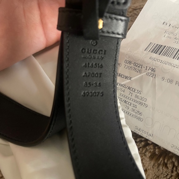 Leather Belt with Double G Buckle display picture 1